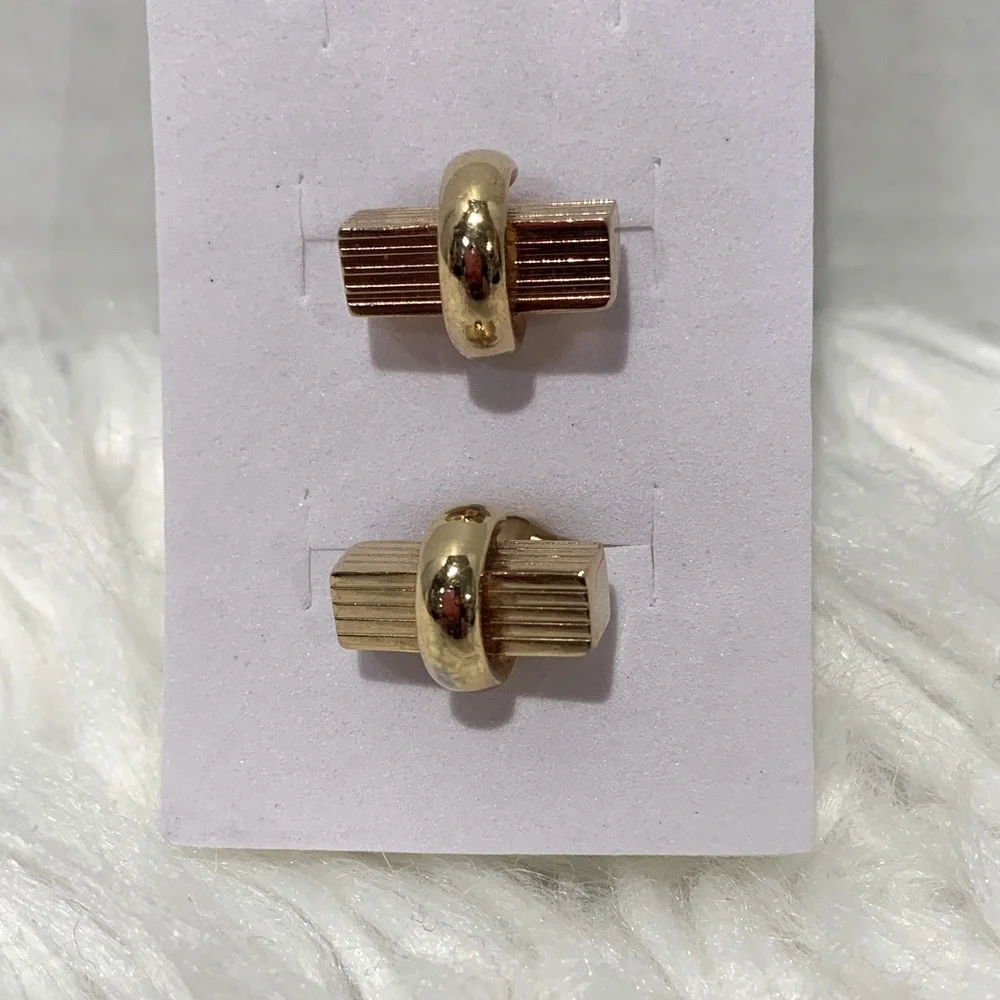 DIOR Elegant Gold-Tone Cufflinks